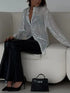 'Acacia' Sequin Long Sleeve Shirt - Celes Fashion
